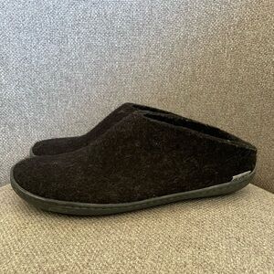 GLERUPS SLIP-ON- Slip-on Charcoal Black Rubber size 40